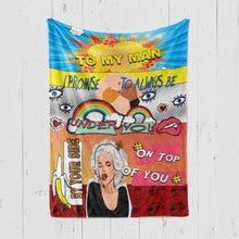 Load image into Gallery viewer, Pop Art - To My Man Promise  Premium Fleece Blanket
