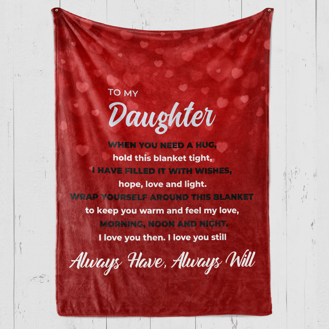 To My Daughter Premium Blanket - 01