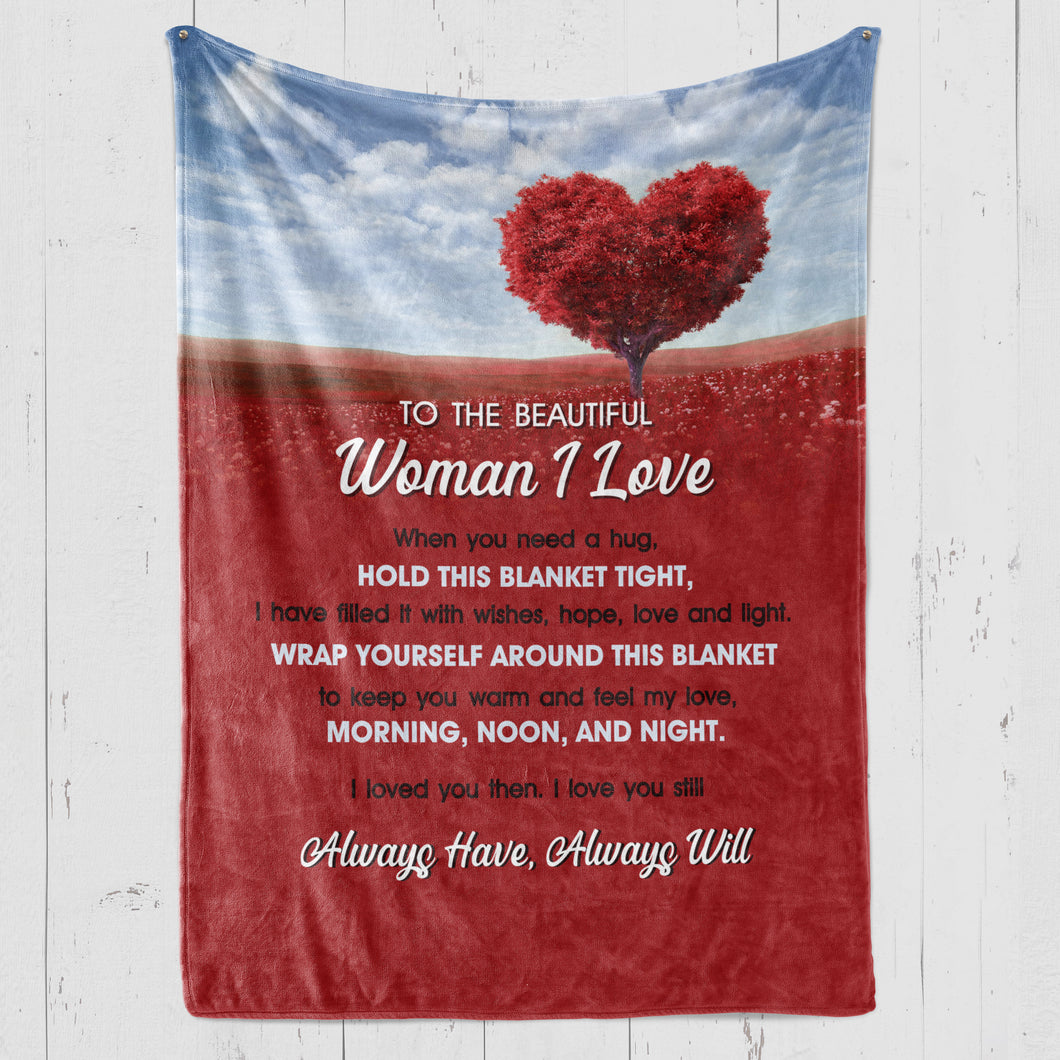 To the Woman I Love - Premium Blanket