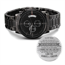 Load image into Gallery viewer, M1 Black Chronograph Watch
