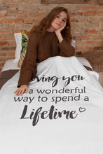 Load image into Gallery viewer, Loving you Premium Fleece Blanket
