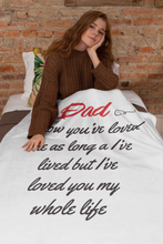 Load image into Gallery viewer, Dad Premium Fleece Blanket III

