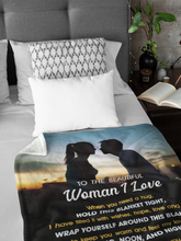 Load image into Gallery viewer, To the Woman I Love - Premium Blanket - BK
